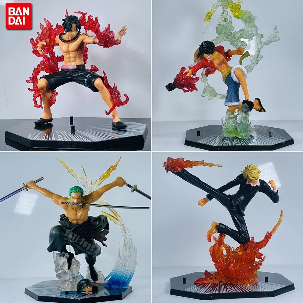 One Piece Anime Figure Fire Fist Luffy Ace Sanji Battle Model Dolls PVC sabo Action Figurine Zoro Ghost Three-Knife Toys One Piece Anime Figure Fire Fist Luffy Ace Sanji Battle Model Dolls PVC sabo Action Figurine Zoro Ghost Three-Knife Toys